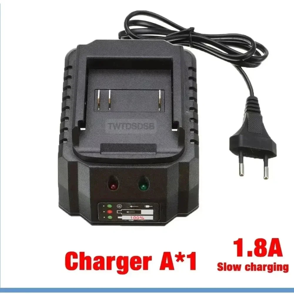 Makita DC18RC black charger design close-up with charging slot