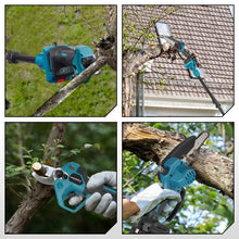 YOFIDRA pruning tool close-up, electric scissors and blade detail in natural setting
