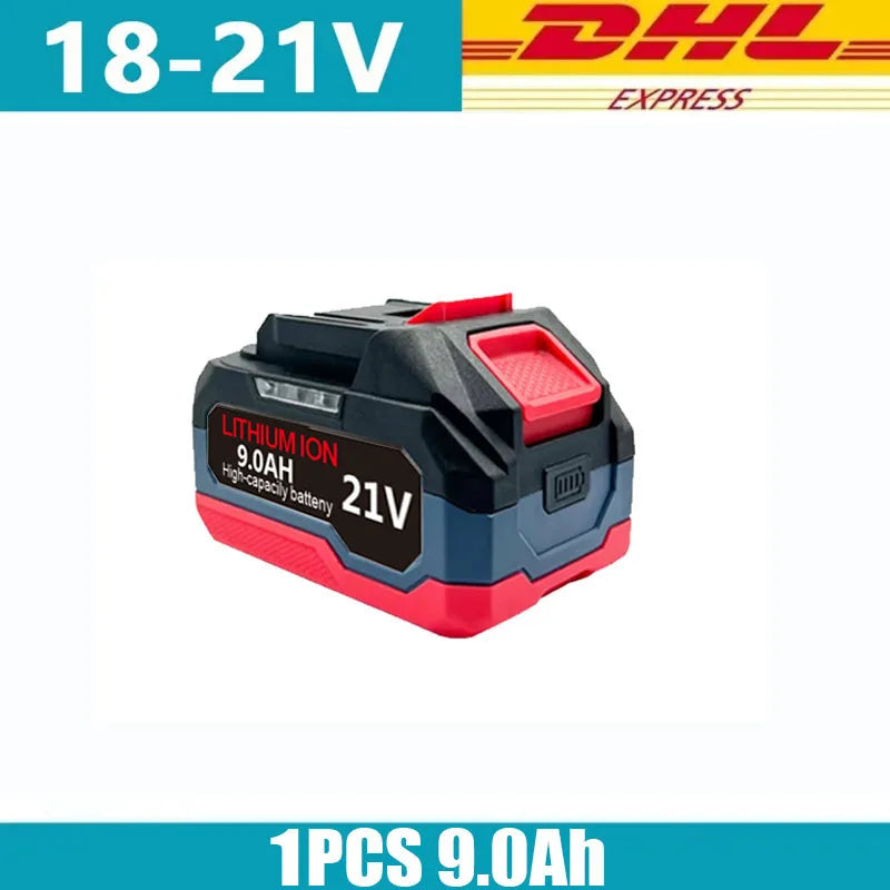 Makita 21V battery packaging, black pack with 1 piece 9.0Ah