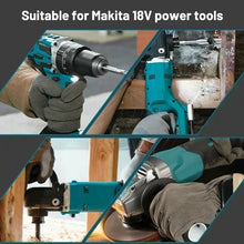 Makita power tools lifestyle compatibility with 18V battery, various tools