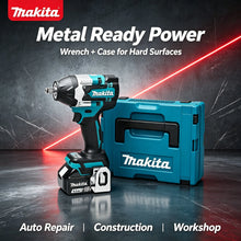 Makita DTW700 blue cordless impact wrench lifestyle, variable speed brushless