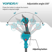 YOFIDRA adjustable angle feature, blue and black on solid background