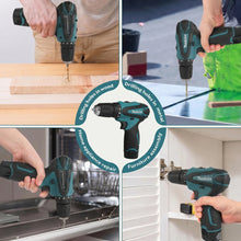 Makita DF330 cordless drill multiple angles in black and blue