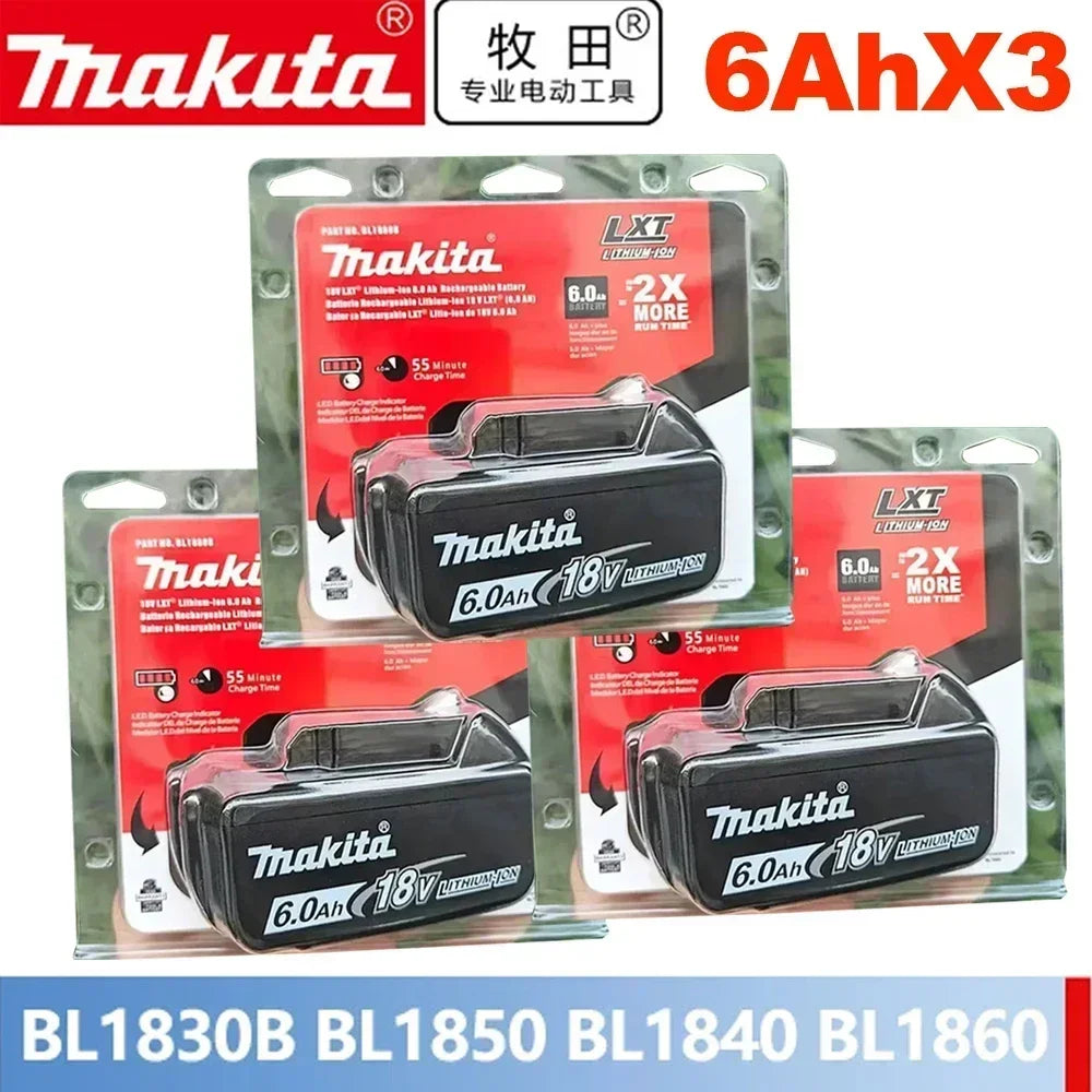 Makita charger only front view, black and red design