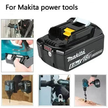 Makita 18V 6.0Ah battery cell detail with LED display