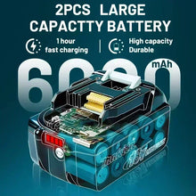 Makita large-capacity battery set, black and green fast charging