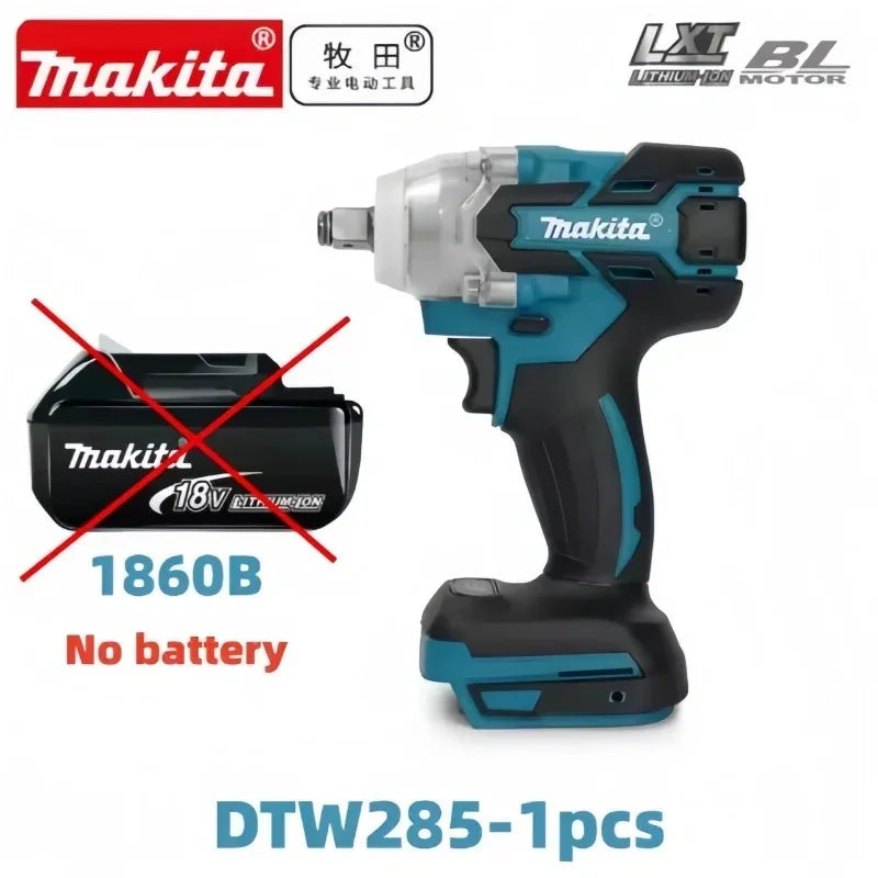 Makita 6.0Ah 18V battery packaging, blue and black, front view