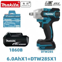 Makita impact driver with 6.0Ah 18V battery, lifestyle shot