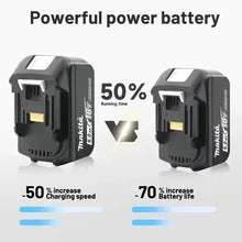 Makita 18V BL1820B battery compact design, black and yellow