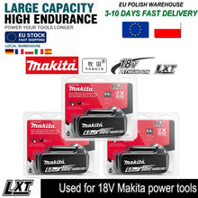 Makita 18V battery pack packaging, red and black large-capacity