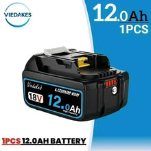 VIEDAKES 12.0Ah battery pack, black blue yellow, solid background product view