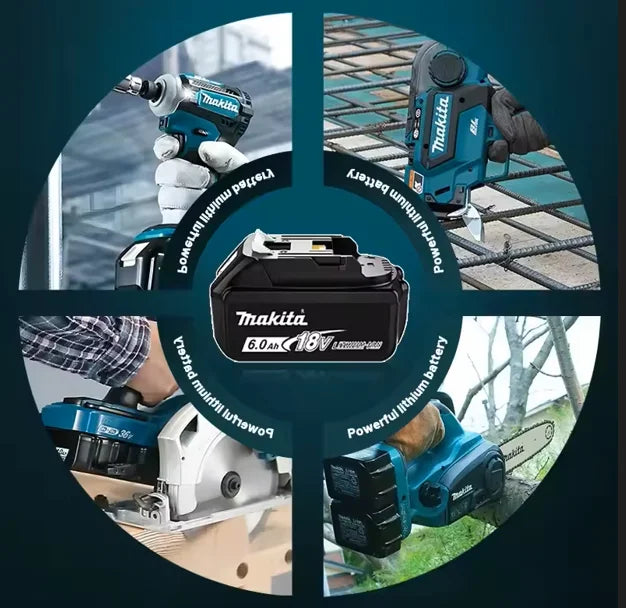 Makita battery comparison, two black batteries shown side by side
