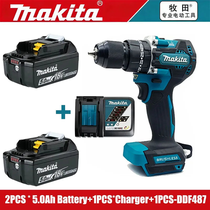 Makita 18V 6.0Ah battery pack in black and yellow packaging