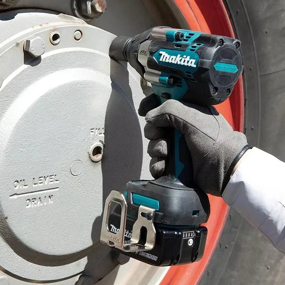 Makita DTW700 ergonomic grip, cordless blue and black impact wrench