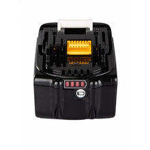 Makita 18V battery pack dual slots, black and yellow LED indicator
