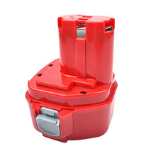Red 12V 4000mAh NI-MH battery terminals detail on white