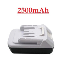 Makita 18V charger front view, compact design with charging slots