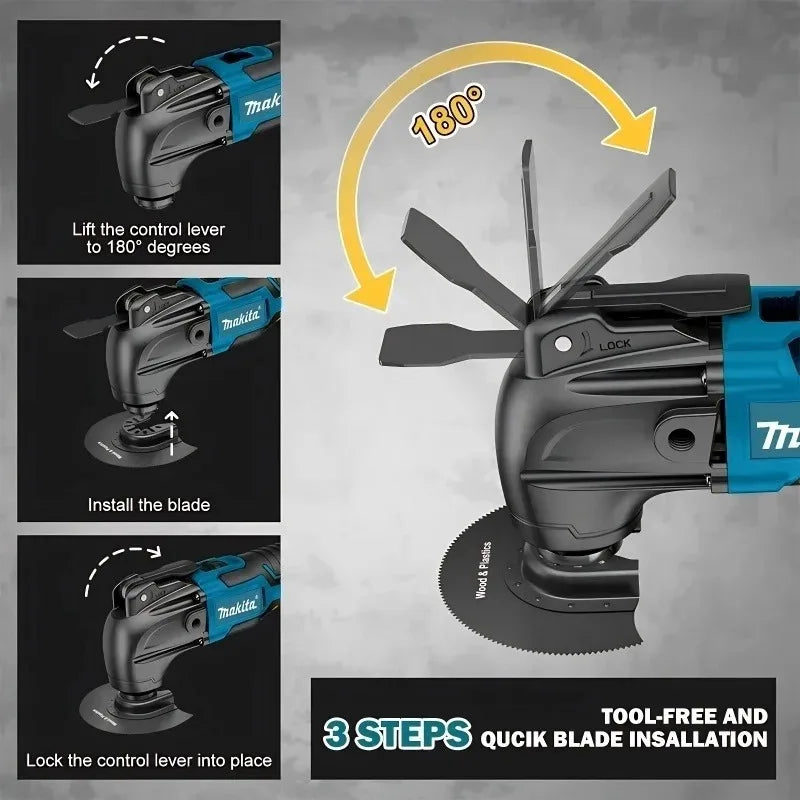 Makita DTM51 tool packaging front view with brand logo and product info