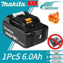 Makita battery pack packaging, black blue orange, 3 pieces 6.0Ah