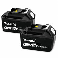 Makita 18V battery branding, black single pack on white
