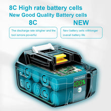 Waitley 18V battery pack detail in blue and black, high-rate cells