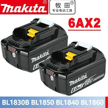 Makita LED charger front view with battery pack and LED display