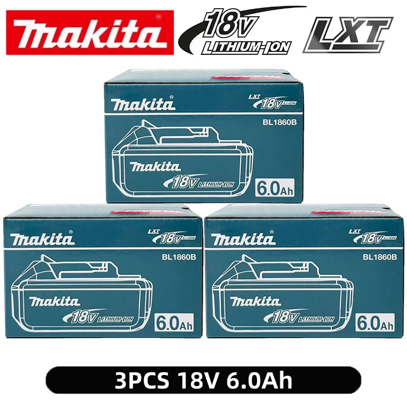 Makita slow charger packaging in black and red