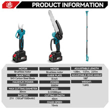 ONEVAN gardening tool set packaging, blue and black with Makita 18V battery