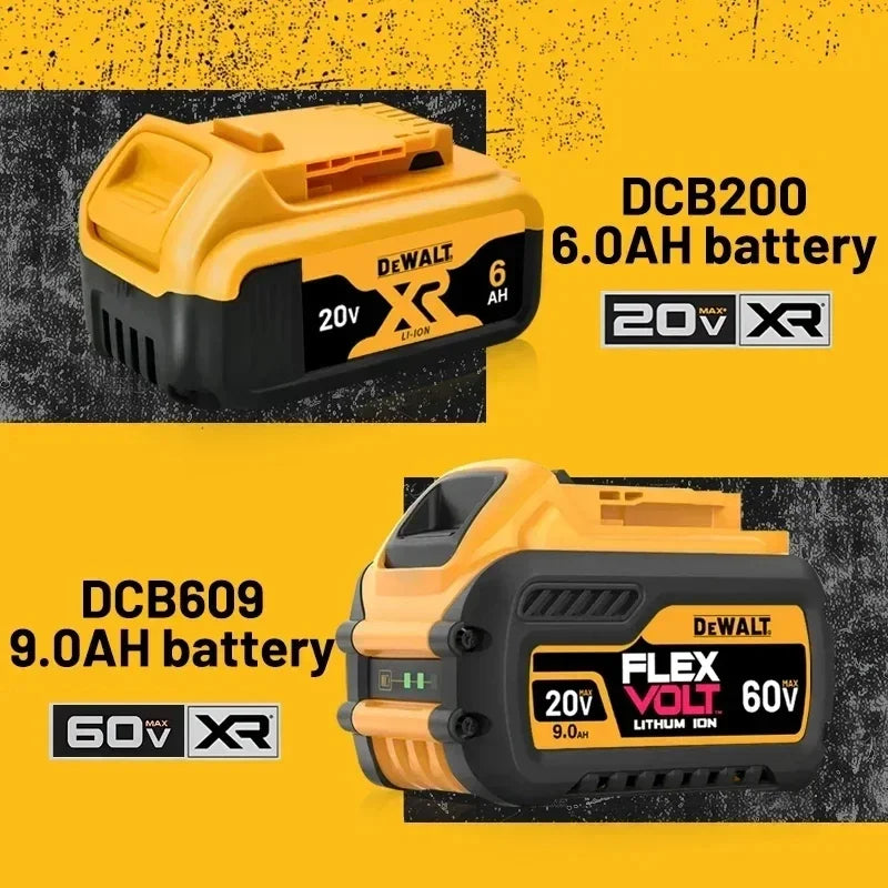 DeWalt 20V XR battery in yellow and black packaging, original 6.0Ah
