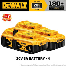 DeWalt 20V 5Ah battery pack packaging, yellow and black, front view