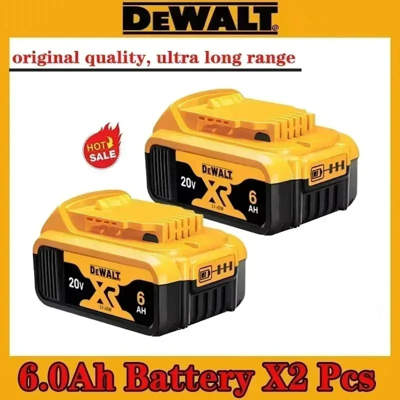 DeWalt 20V DCB206 battery packaging branding shot