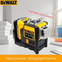 DEWALT DW089LG laser level detail, high-precision bright line projection