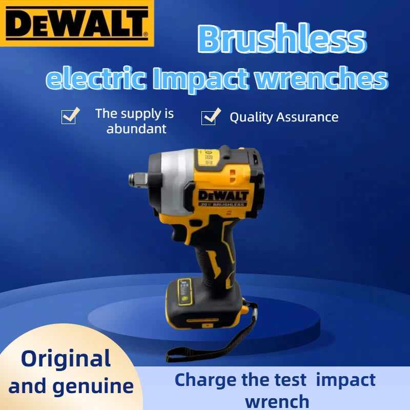 DEWALT DCF922 front view, brushless yellow-black cordless impact wrench