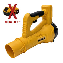 DEWALT laser level front view, yellow compact tool on white