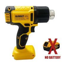 DEWALT multifunctional tools front view, yellow and black cordless mini blower
