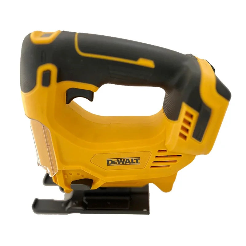 DEWALT shearing tool front view with ergonomic grip in yellow and black