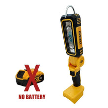 DEWALT multifunctional tools front view, black and yellow cordless work light