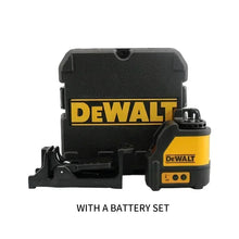 DW088CG tool set image, battery set included with Dewalt logo on white