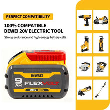 DEWALT 60V FlexVolt compatibility packaging, yellow and black with red accents