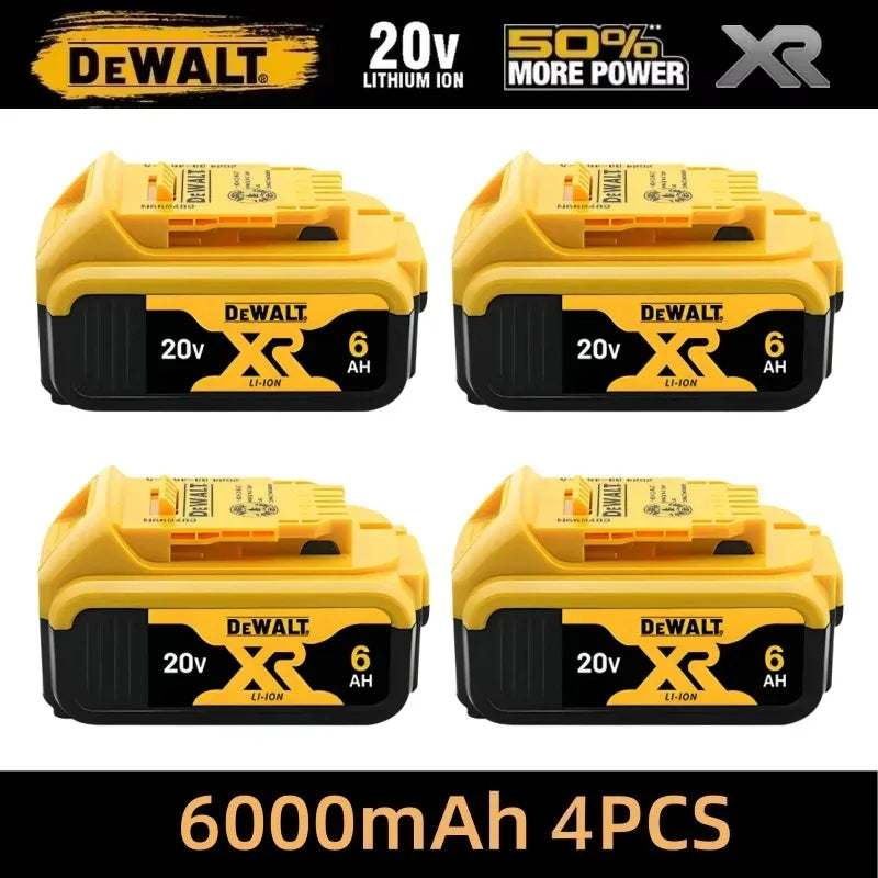 DeWalt cordless drill front view, yellow and black, compact design