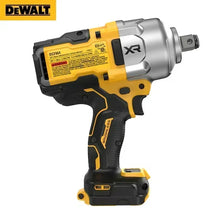 DEWALT DCF964 3/4 impact wrench front view on white, black and yellow