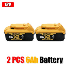 Dewalt 2-pack 6Ah battery pack packaging on white background