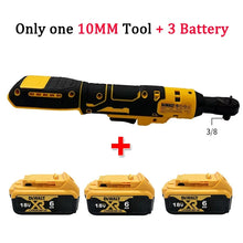 Dewalt DCF512 cordless tool with batteries, yellow and black variable speed