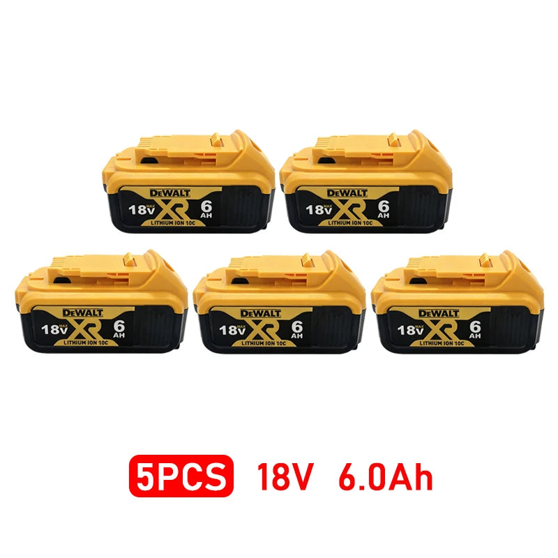 DeWalt DCF512 battery pack side view, yellow and black