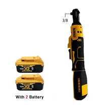 DeWalt DCF512 side view, brushless motor and LED light in yellow black
