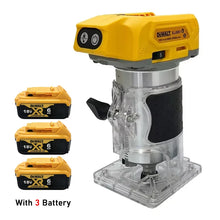 DeWalt cordless brushless trimmer with one yellow-and-black battery pack