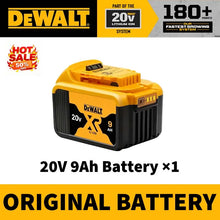 DEWALT 20V battery packaging, yellow and black single-pack front view