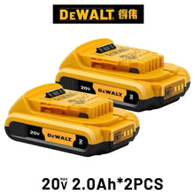 Dewalt tool collection lifestyle shot, yellow and black tools with battery