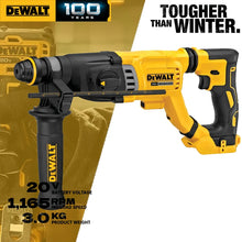 DEWALT DCH263 packaging with specifications detail shot
