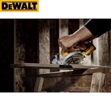 Dewalt DCS512 lifestyle cutting wood, cordless brushless circular saw